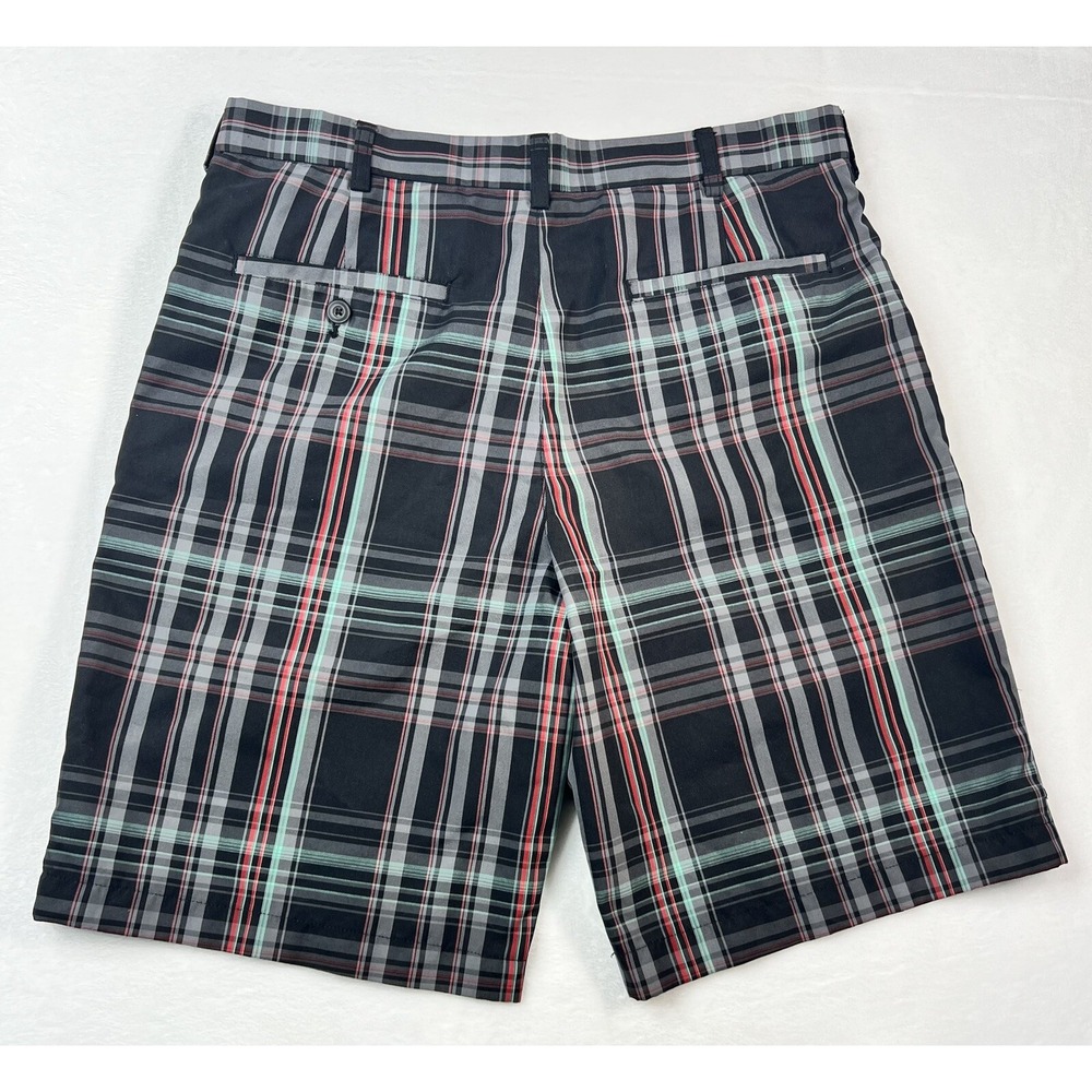 PGA Tour Pro Series Mens Size 34 Black Plaid Chino Golf‎ Shorts - Picture 11 of 11